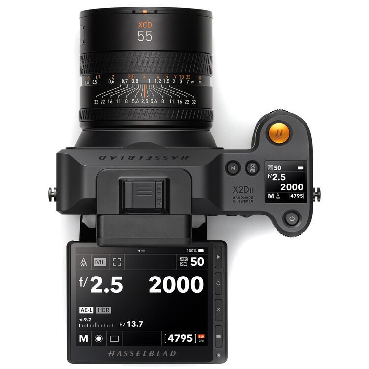 A product shot of the Hasselblad X2D II 100C camera on a white background.
